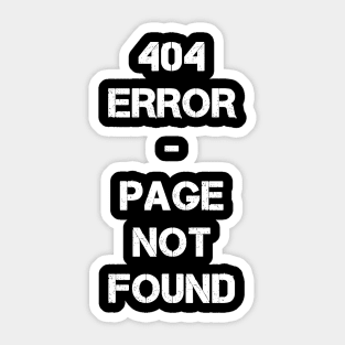 404 Error - Page not found Sticker